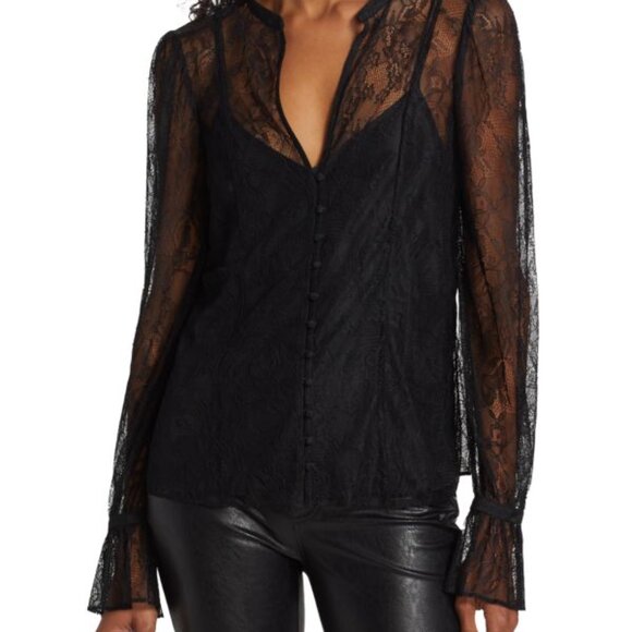 Paige Saldana lace blouse size XS - Picture 6 of 6